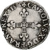 Francia, Charles X, 1/4 Ecu, 1596, Dinan, Argento, MB+, Gadoury:521