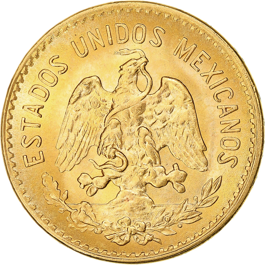 Mexico, 5 Pesos, 1955, Mexico, Restrike, Gold, MS(63), KM:464