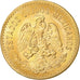 Mexico, 5 Pesos, 1955, Mexico, Restrike, Gold, MS(63), KM:464