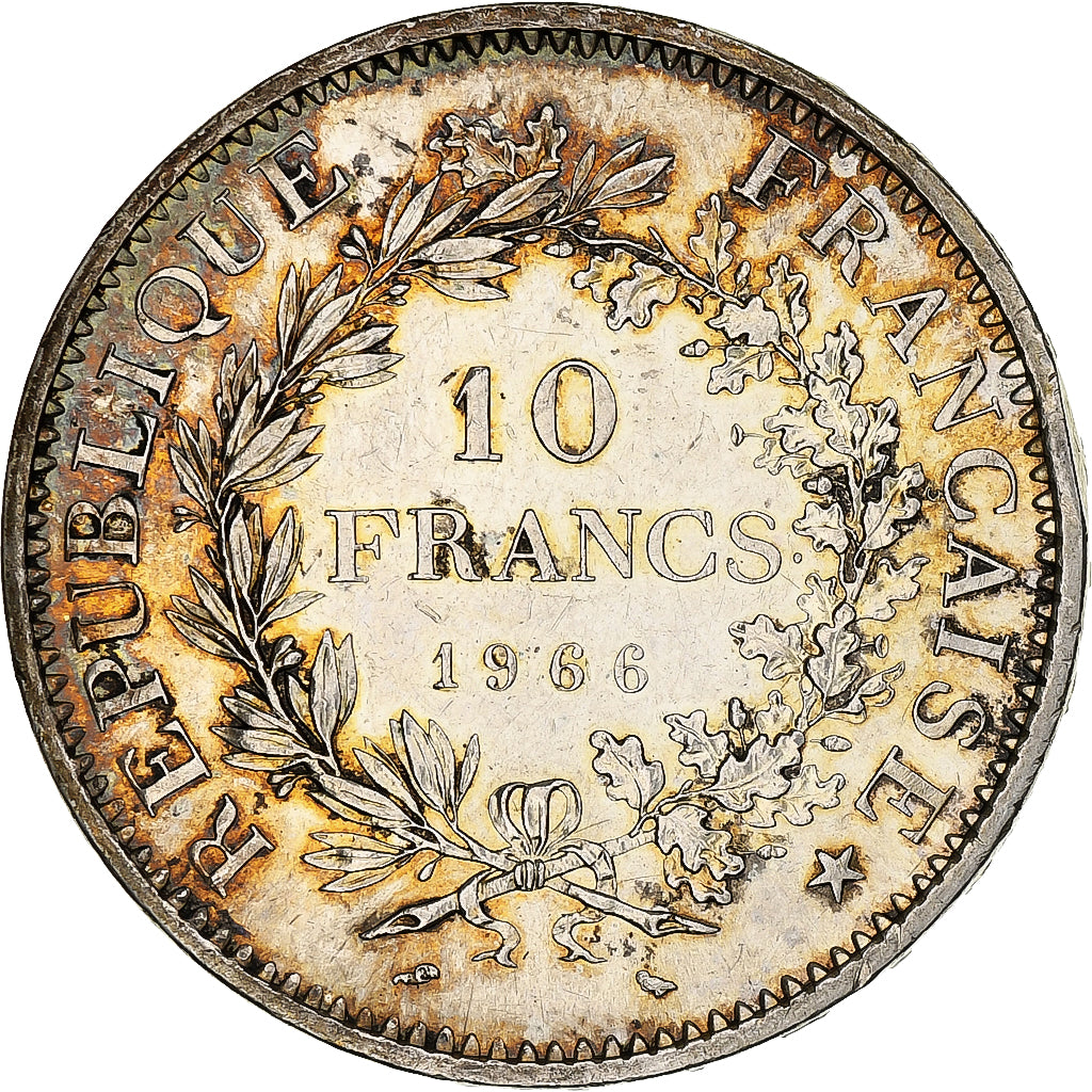 France, 10 Francs, Hercule, 1966, Paris, Silver, AU(55-58), Gadoury:813, KM:932