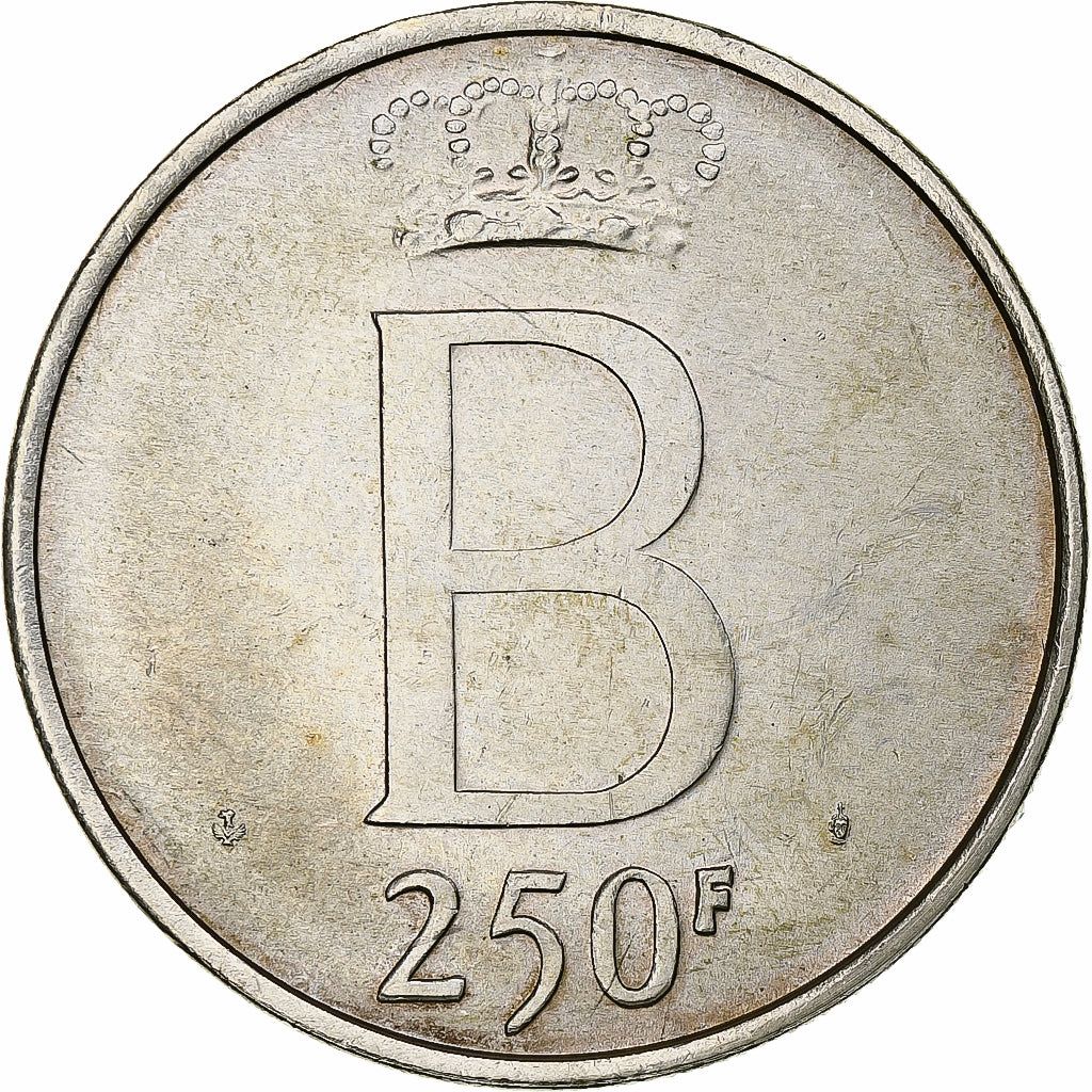 Belgium, Baudouin I, 250 Frank, 1976, Brussels, Silver, AU(50-53)
