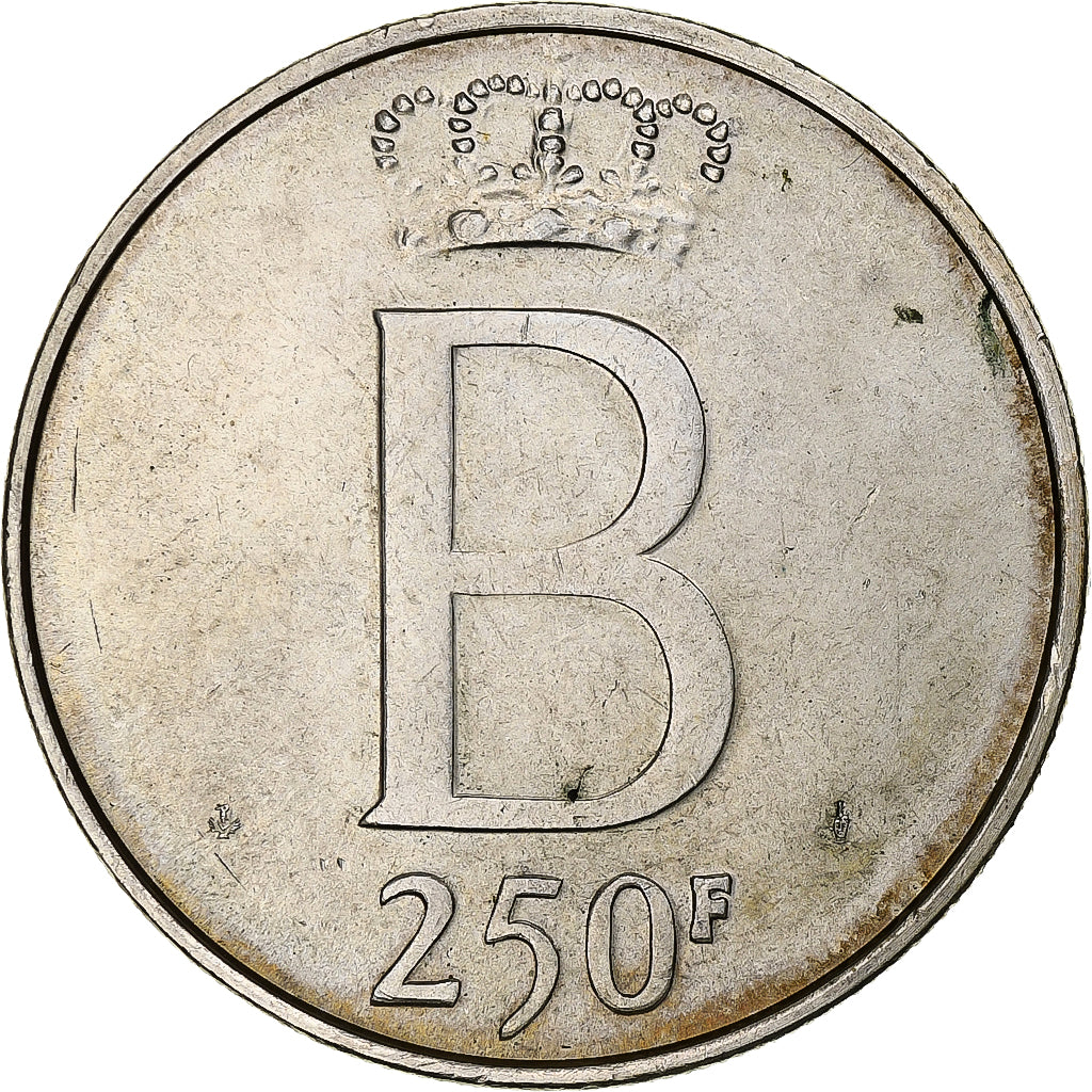Belgium, Baudouin I, 250 Frank, 1976, Brussels, Silver, AU(50-53)