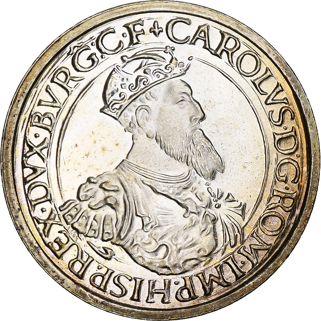 Belgium, 5 Ecu, Charles Quint, 1987, Silver, Proof, MS(63)