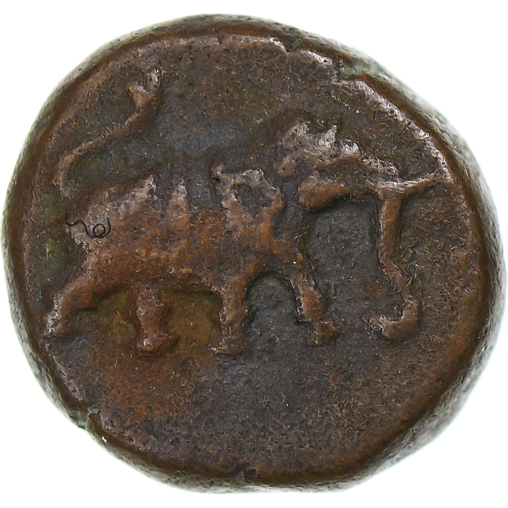India, Kingdom of Mysore, Kasu, 1745-1780, Kupfer, SS, KM:149.2