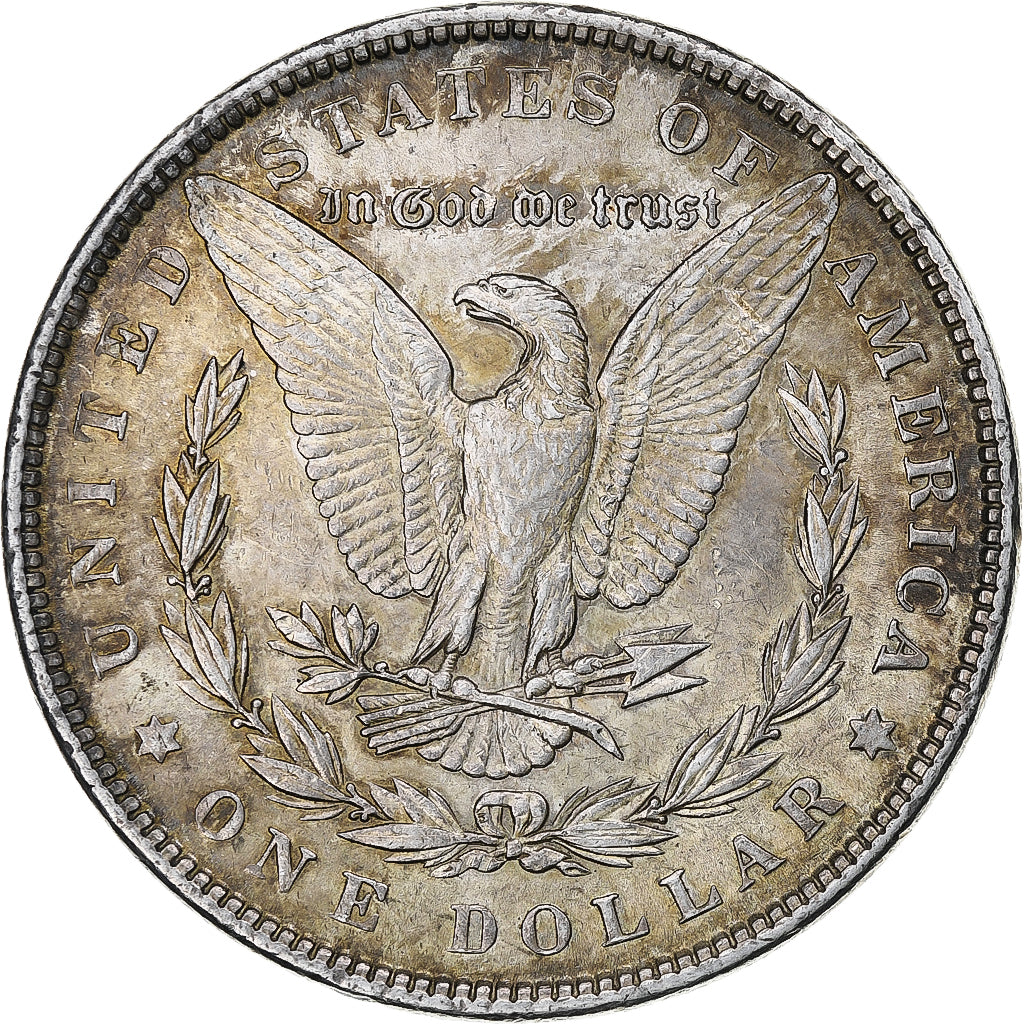 United States, Dollar, Morgan, 1889, Philadelphia, Silver, AU(50-53), KM:110