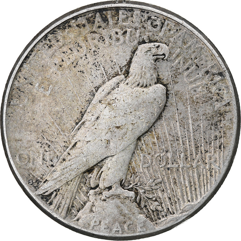 Vereinigte Staaten, Dollar, Peace, 1922, San Francisco, Silber, S+, KM:150