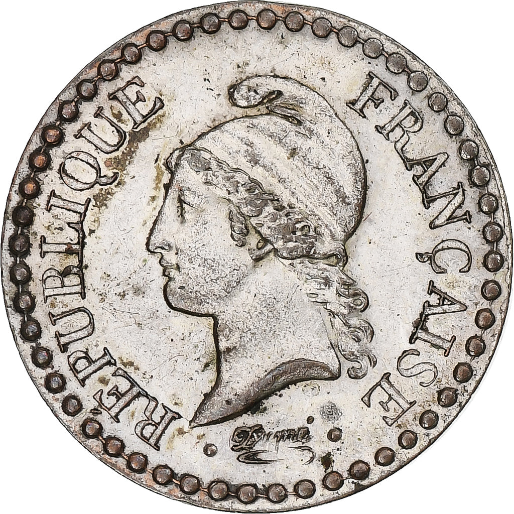 Frankreich, Centime, Dupré, 1848, Paris, Silver Plated Copper, VZ, Gadoury:84