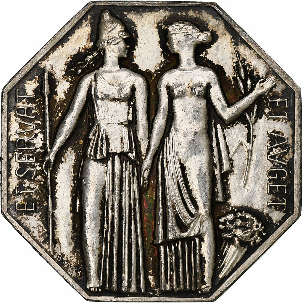 France, Jeton, Compagnie des agents de change, 1967, Argent, Belmondo/Delamarre