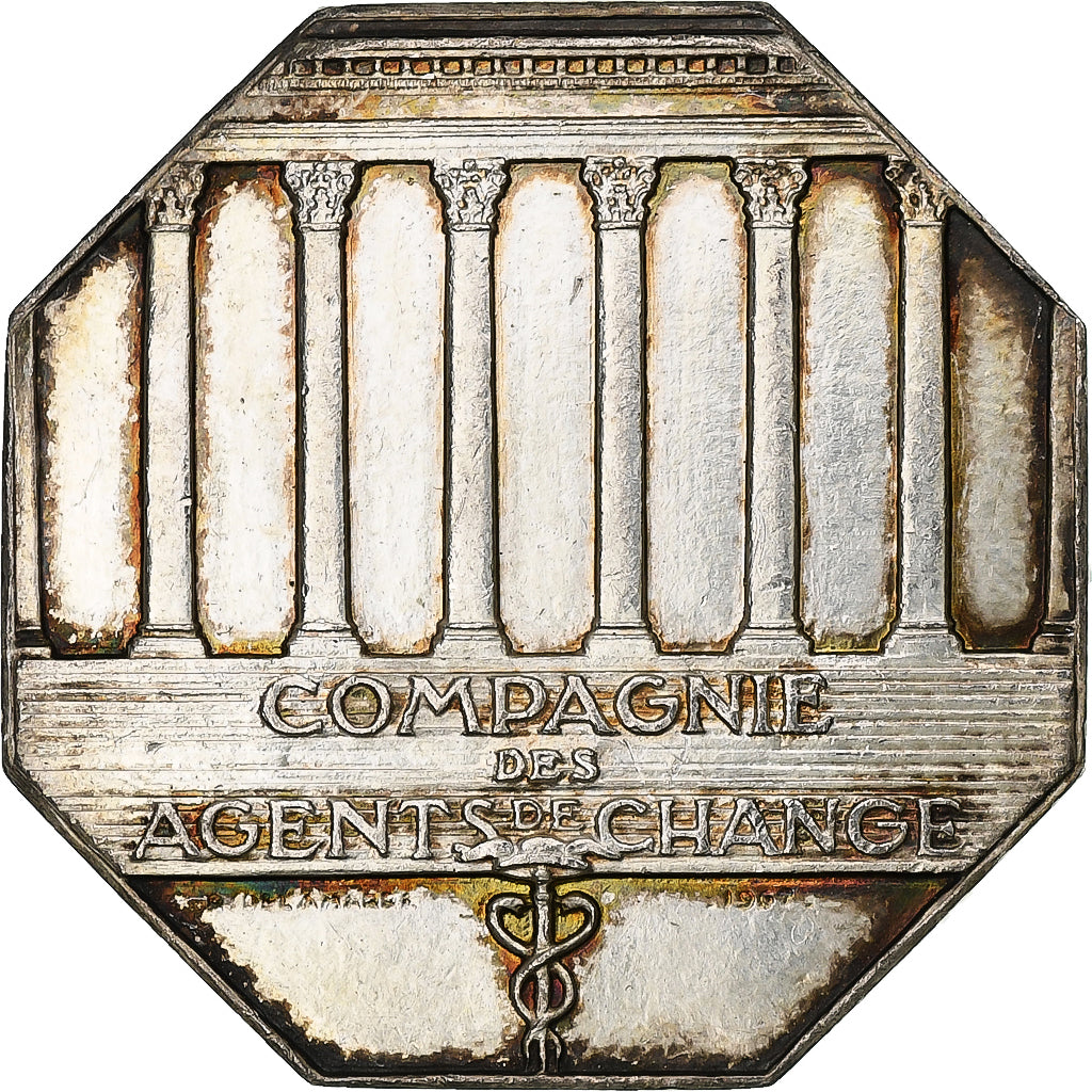 France, Jeton, Compagnie des agents de change, 1967, Argent, Belmondo/Delamarre