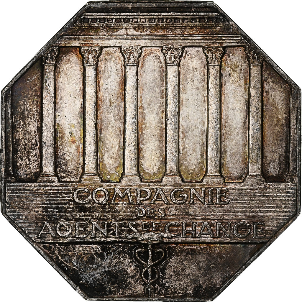France, Jeton, Compagnie des agents de change, 1967, Argent, Belmondo/Delamarre