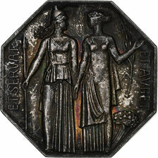 France, Token, Compagnie des agents de change, 1967, Silver, Belmondo/Delamarre