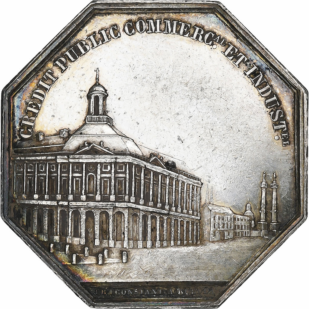 Francia, zeton, Compagnie des Agents de Change de Bordeaux, 1835, Plata