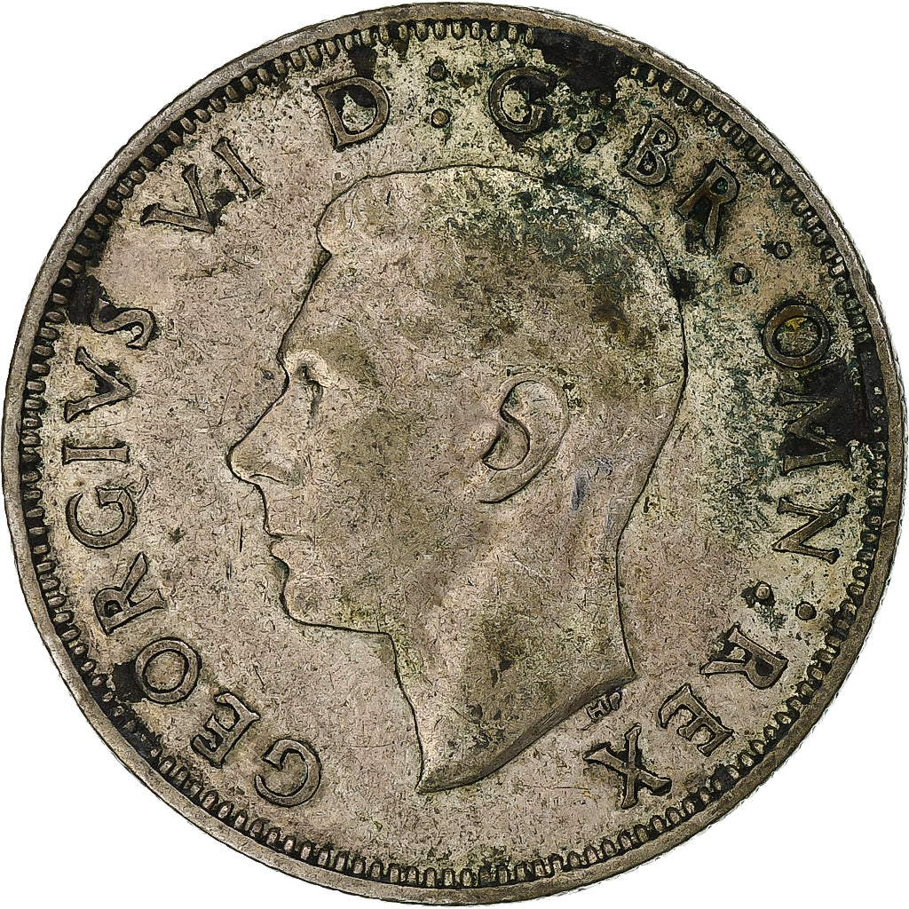 Great Britain, George VI, 2 Shillings, 1938, London, Silver, EF(40-45), KM:855