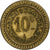 France, Acoulon & Blondelet, 10 Centimes, AU(50-53), Brass