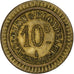 France, Acoulon & Blondelet, 10 Centimes, AU(50-53), Brass