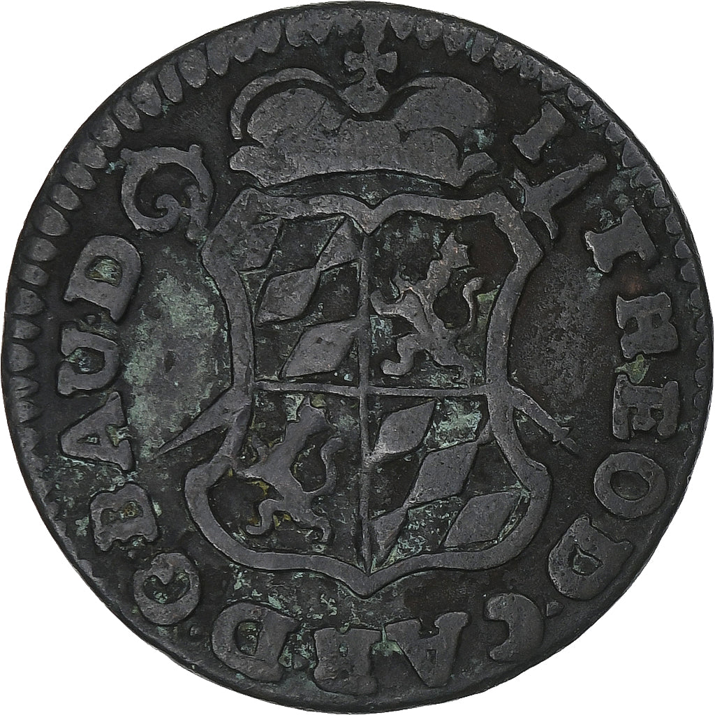 Prince-Bishopric of Liège, Jean-Théodore de Bavière, Liard, 1750, Liege