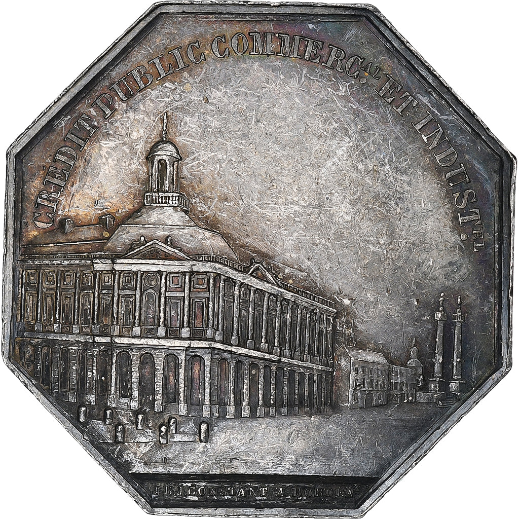 Francia, zeton, Compagnie des Agents de Change de Bordeaux, 1835, Plata