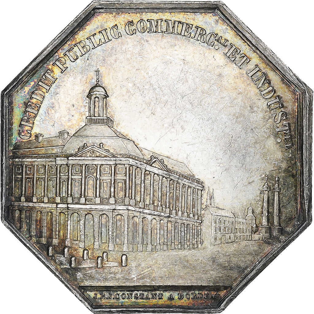 Francia, zeton, Compagnie des Agents de Change de Bordeaux, 1835, Plata