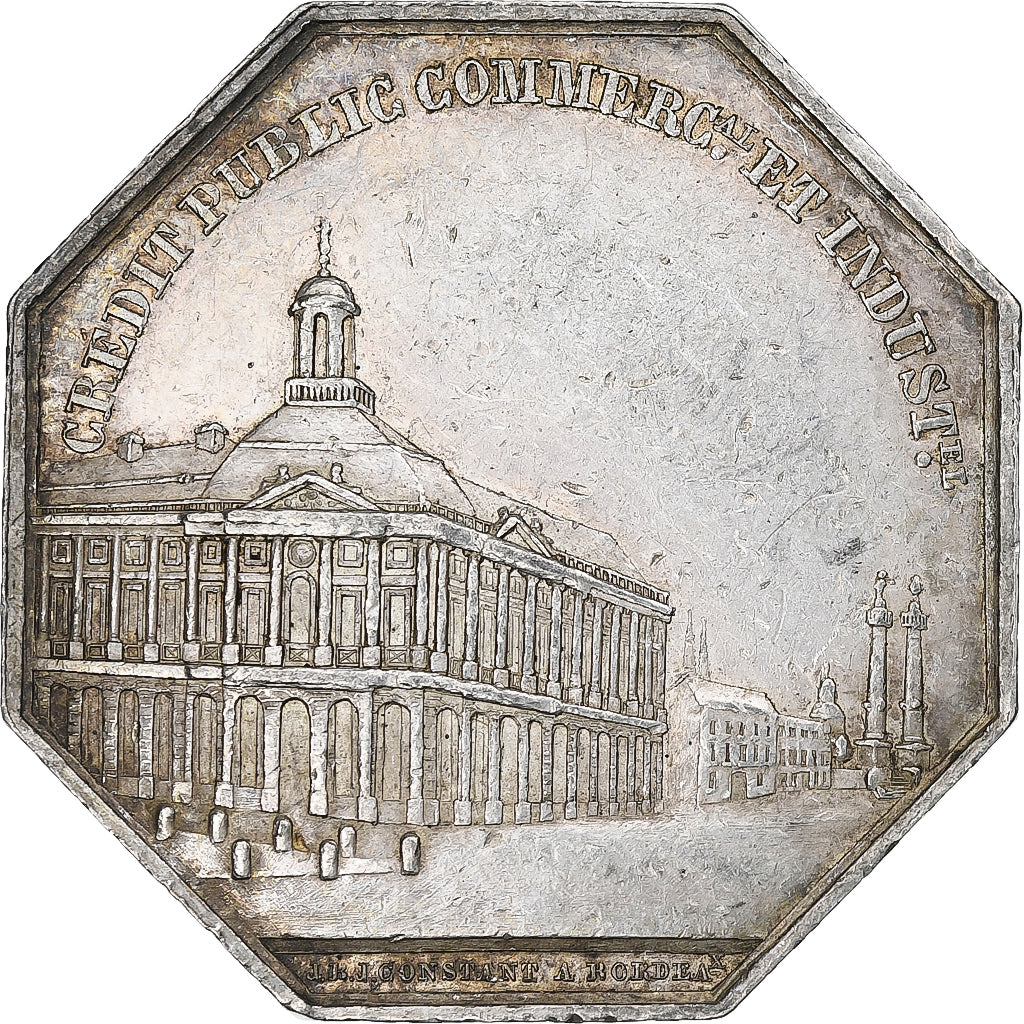 Francia, zeton, Compagnie des Agents de Change de Bordeaux, 1835, Plata
