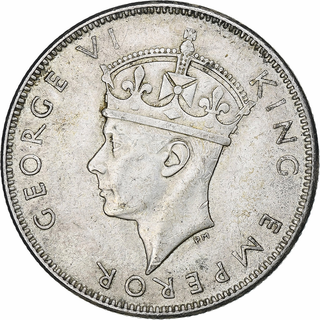 Fiji, George VI, Florin, 1943, San Francisco, Silber, SS+