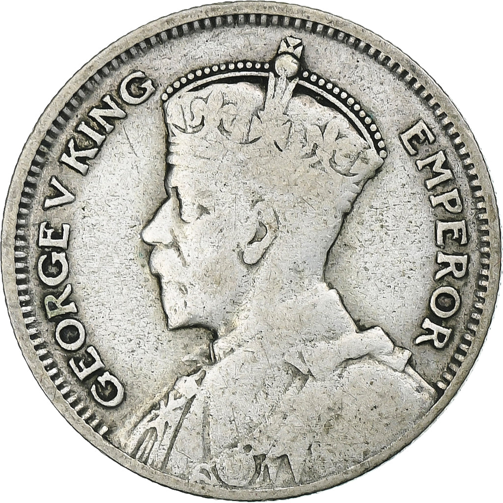 Nuova Zelanda, George V, 6 Pence, 1934, London, Argento, MB+, KM:2