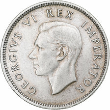 África do Sul, George VI, Shilling, 1937, Pretoria, Prata, AU(50-53)