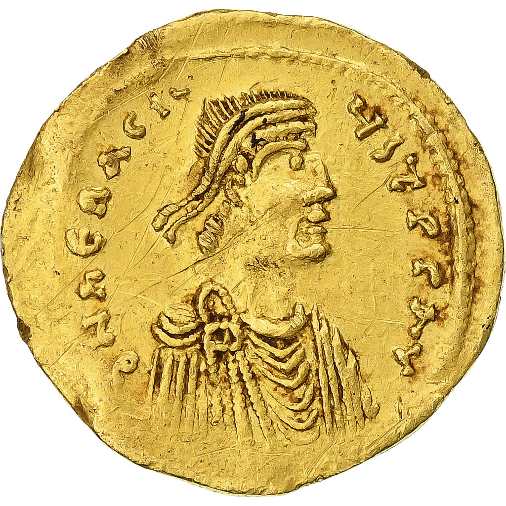 Heraclius, Semissis, 613-641, Constantinople, Gold, EF(40-45), Sear:785