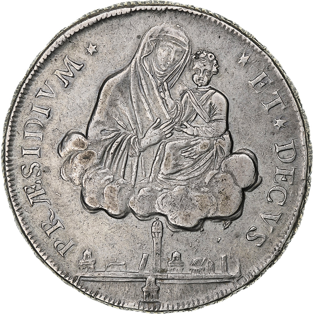 Italy, République bolonaise, 10 Paoli, 1797, Bologna, Silver, MS(60-62)