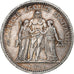 Francja, 5 Francs, Camélinat, 1871, Paris, La Commune, Srebro, AU(50-53)