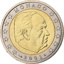 Monaco, Rainier III, 2 Euro, 2001, Monnaie de Paris, Bi-metallico, SPL