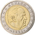 Monaco, Rainier III, 2 Euro, 2001, Monnaie de Paris, Bimetaliczny, MS(63)