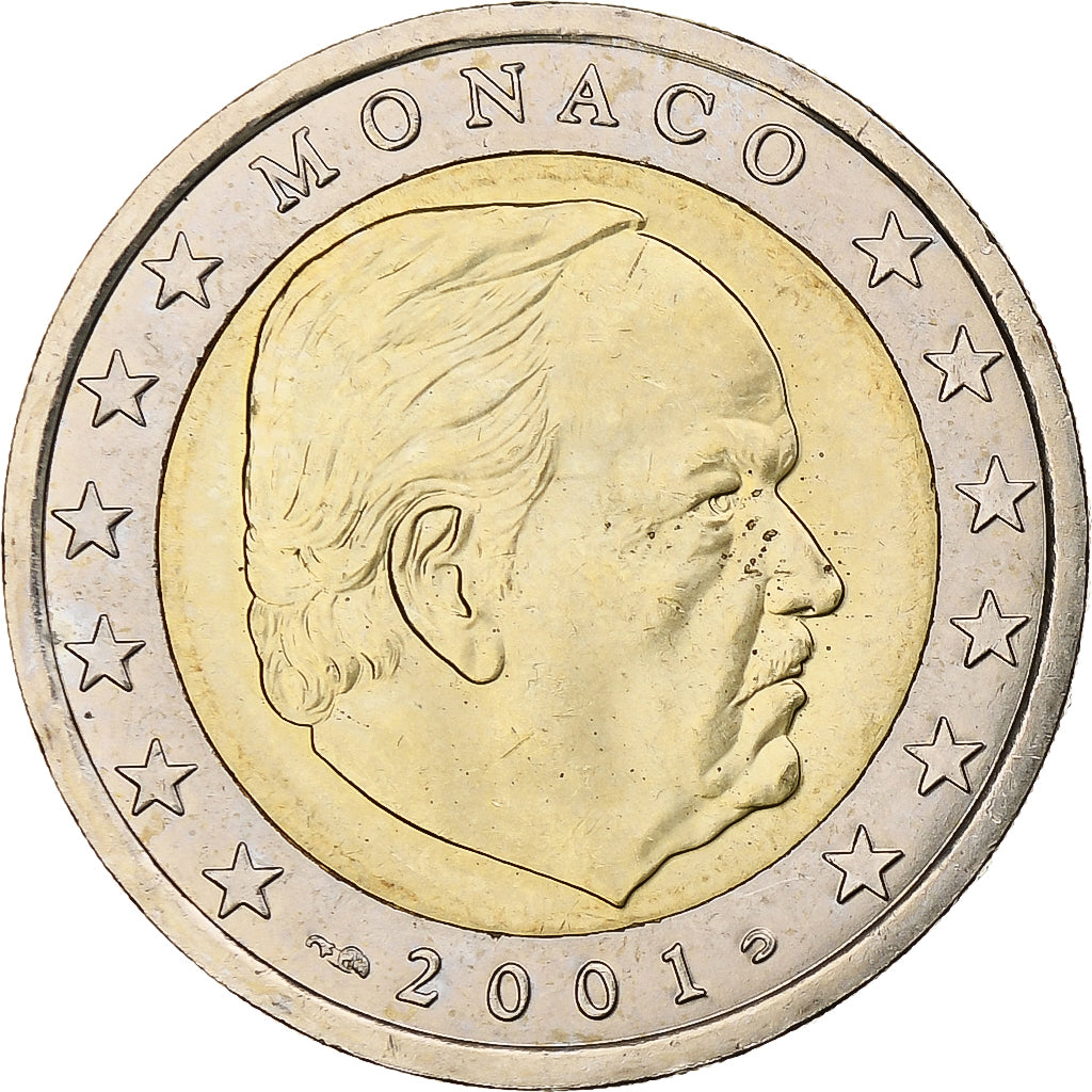 Monaco, Rainier III, 2 Euro, 2001, Monnaie de Paris, Bi-Metallic, MS(63)