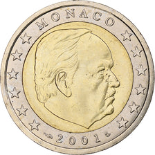 Monaco, Rainier III, 2 Euro, 2001, Monnaie de Paris, Bi-metallico, SPL