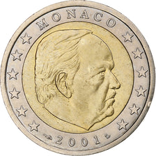 Monaco, Rainier III, 2 Euro, 2001, Monnaie de Paris, Bi-Metallic, MS(63)