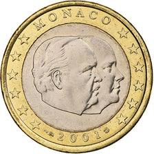 Monaco, Rainier III, Euro, 2001, Monnaie de Paris, Bi-metallico, SPL