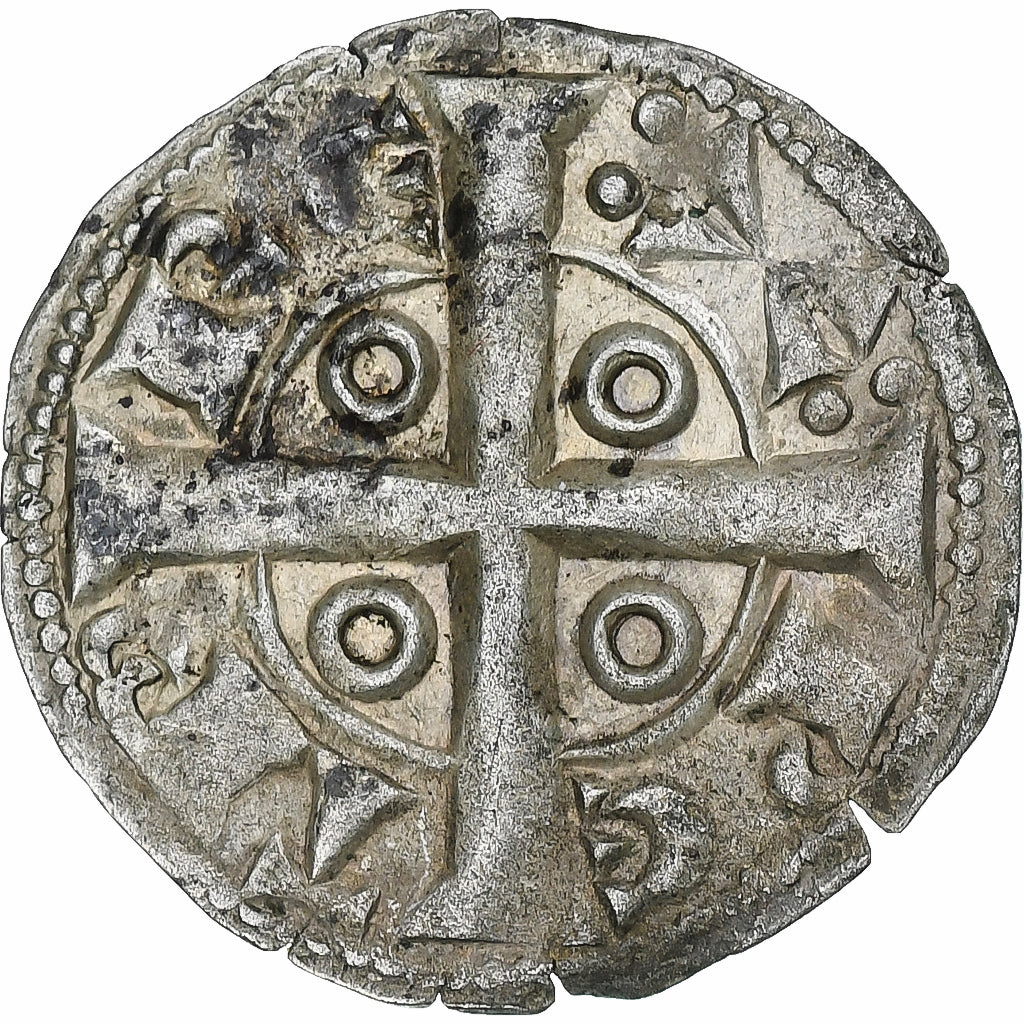España, Principality of Catalonia, Pierre Ier de Barcelone, Denier, 1196-1213