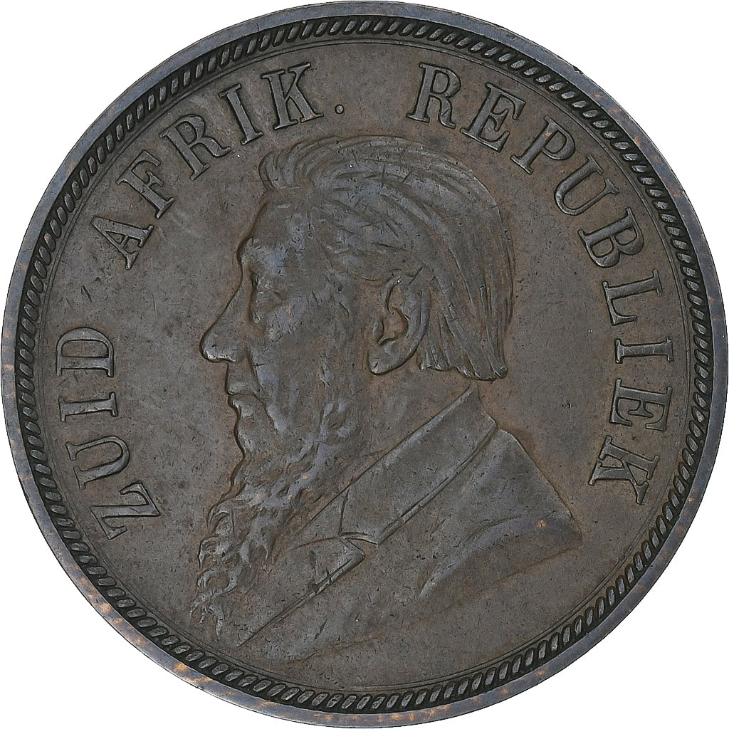 South Africa, Penny, 1898, Pretoria, Bronze, EF(40-45), KM:2