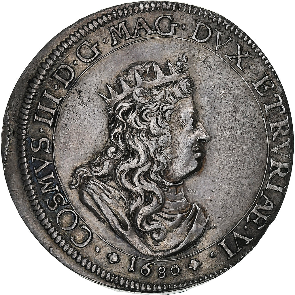 Itália, Grand Duchy of Tuscany, Cosimo III de' Medici, Tollero, 1680, Livorno