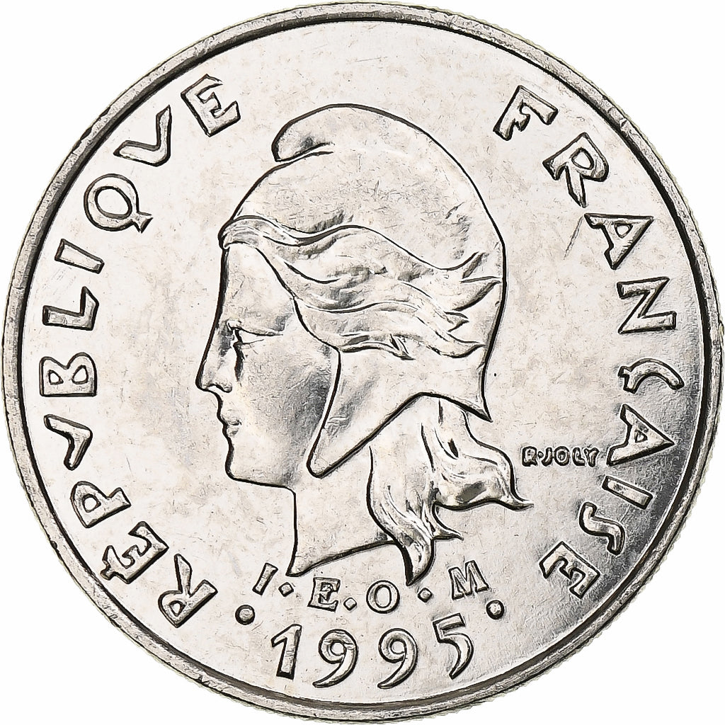 Neukaledonien, 10 Francs, 1995, Pessac, I.E.O.M., Nickel, UNZ, KM:11