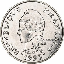 New Caledonia, 10 Francs, 1995, Pessac, I.E.O.M., Nickel, MS(63), KM:11