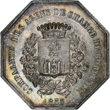 Francia, ficha, Compagnie des Agents de Change de Bordeaux, 1835, Argento