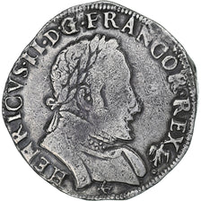 Frankrijk, Henri II, Teston, 1560, Bayonne, Zilver, FR+, Gadoury:378