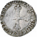 França, Henri III, 1/4 Ecu, 1586, Nantes, Prata, VF(30-35), Gadoury:494