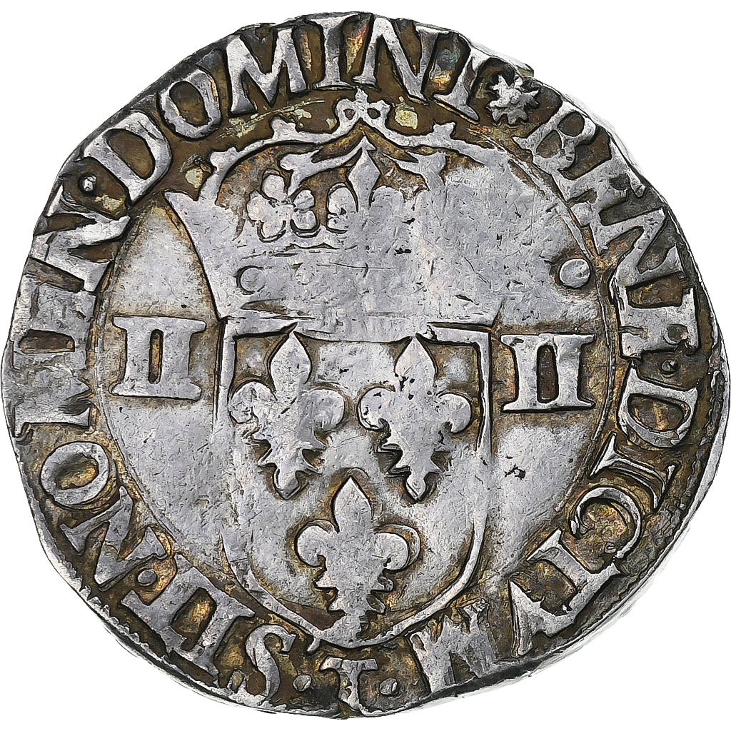 France, Henri III, 1/4 Ecu, 1586, Nantes, Silver, VF(30-35), Gadoury:494