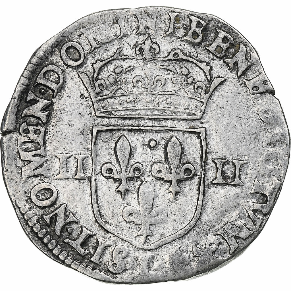 Francja, Henri IV, 1/4 Ecu, 1603, Bayonne, Srebro, EF(40-45), Gadoury:597