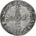 Francja, Louis XIII, 1/4 Ecu de Béarn, 1617, Pau, Srebro, EF(40-45), Gadoury:30