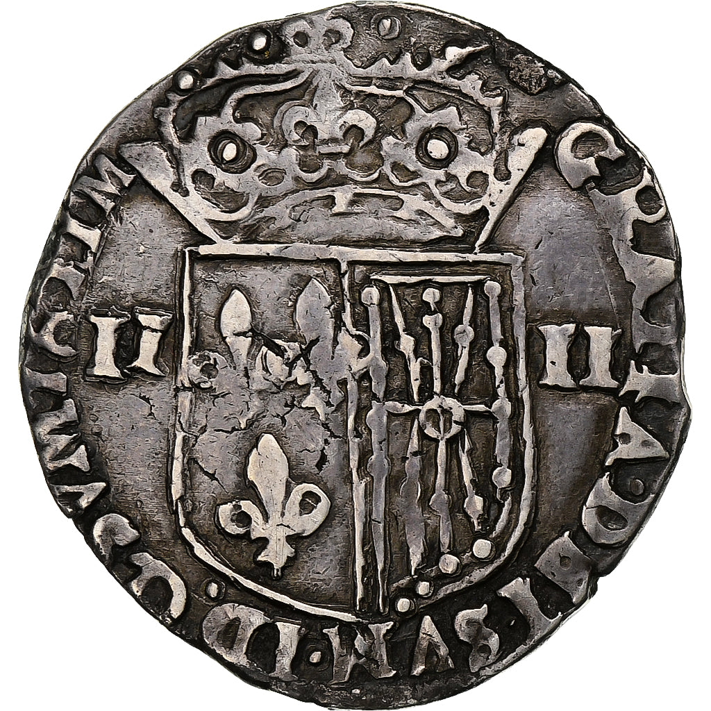 Francia, Louis XIII, 1/4 Écu de Navarre, 1621, Saint-Palais, Argento, BB