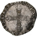 Francia, Louis XIII, 1/4 Écu de Navarre, 1632, Saint-Palais, Plata, MBC