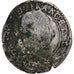 France, Henri III, 1/2 Franc, 1587, Nantes, Silver, F(12-15), Gadoury:487