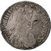 France, Louis XIV, 1/2 Écu à la mèche longue, 1649, Aix, Silver, VF(30-35)